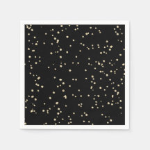 Parties scintillant d'or Nouvel An noir