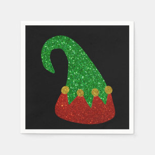 Serviette En Papier Parties scintillant Elf Casquette serviettes