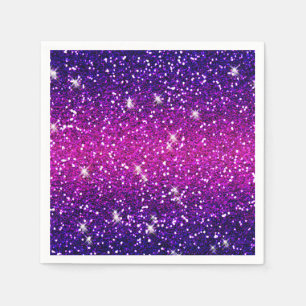 Serviette En Papier Parties scintillant Étincelles Purple Pink Texture