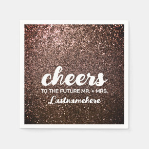 Serviette En Papier Parties scintillant moderne Glam Sparkle Future Mm