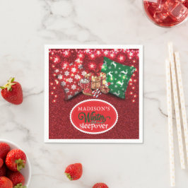 Serviette En Papier Parties scintillant personnalisée pour l'hiver