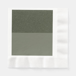 Serviette En Papier Parties scintillant verte Moss Papier bicolore Nap