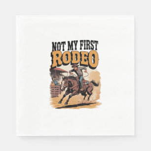 Serviette En Papier Pas mon premier Rodeo Horse pays Western