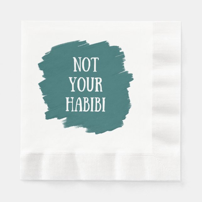 Serviette En Papier Pas ton Habibi (Devant)