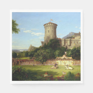 Serviette En Papier Passé glorieux (Château Médiéval et Chevaliers Jou