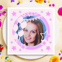 Pastel Colours Anniversaire Fête encadrée Photo Pa