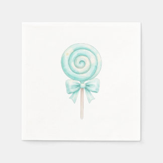 Serviette En Papier Pastel Lollipop Sweet One Birthday Napkins