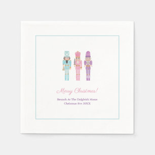 Serviette En Papier Pastel Nutcracker Ballet Fête de Noël