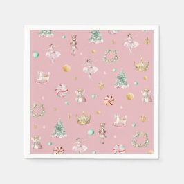 Serviette En Papier Pastel Nutcracker Noël fête d'anniversaire