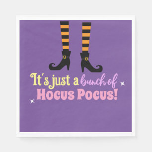 Serviette En Papier Pastel Purple Hocus Pocus Halloween Sorcière Jambe