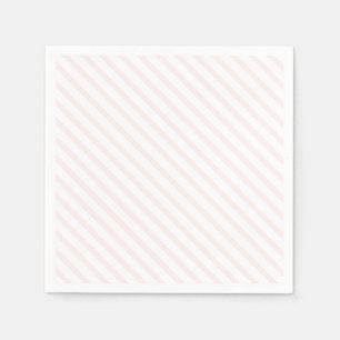 Serviette En Papier Pastel Rose Et Blanc Gratté