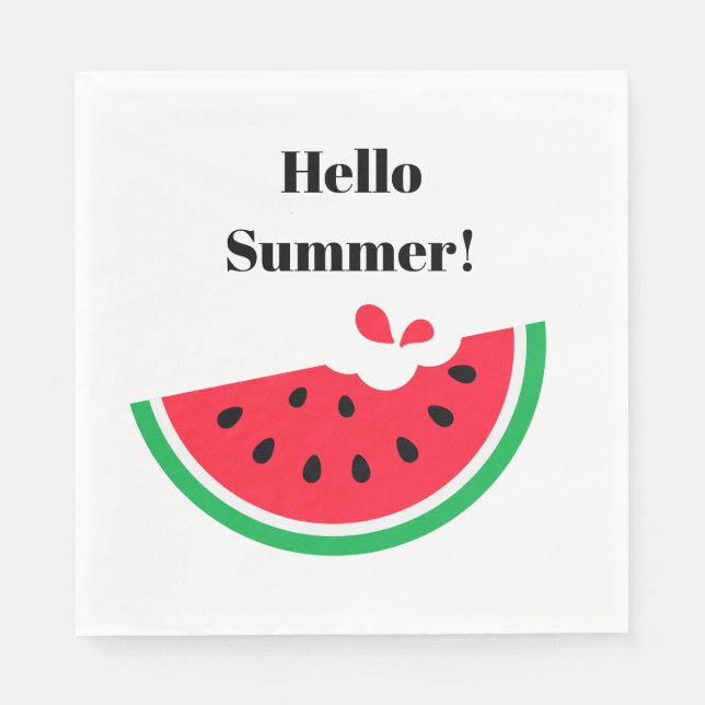 Serviette En Papier Pastèque (Devant)