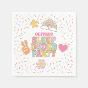 Serviette En Papier Patch Préparatifs de sommeil sous Anniversaire