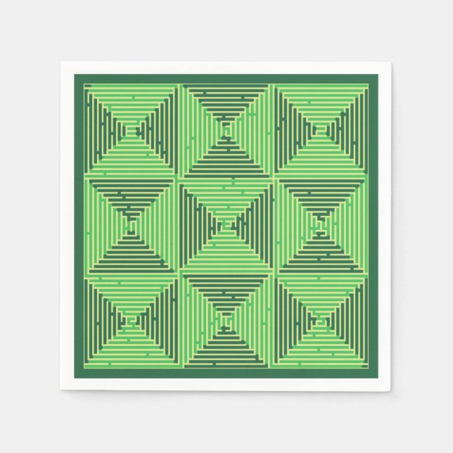 Serviette En Papier Patchwork de Maze (Devant)