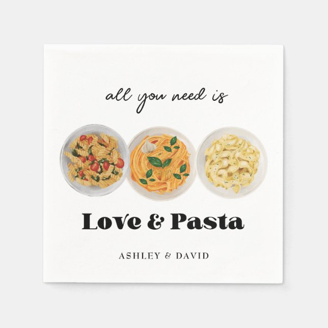 Serviette En Papier Pâtes | Partie d'engagement (Devant)