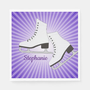 Serviette En Papier Patinage de glace Papier Partie Napkin