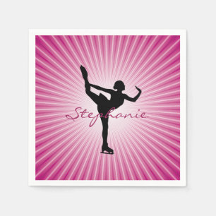 Serviette En Papier Patinage sur glace / Patinage artistique Papier de