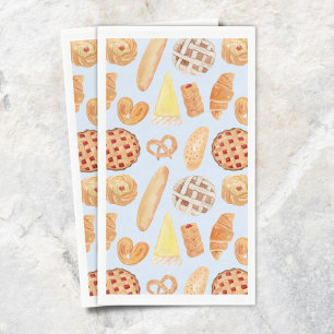 Serviette En Papier Pâtisserie Boulangerie Française Pâtisserie Pain N