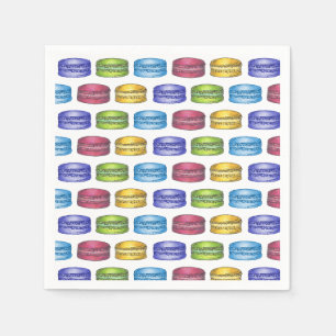 Serviette En Papier Pâtisserie Macaron Français Cookie Gâteau de Maria