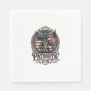 Serviette En Papier Patriote Fantôme Patriote Horreur Monstre Patriote