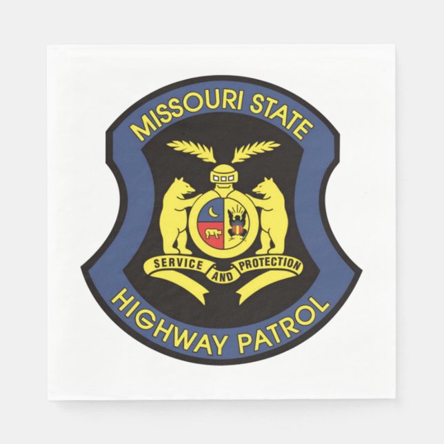 Serviette En Papier Patrouille sur l'autoroute nationale du Missouri (Devant)