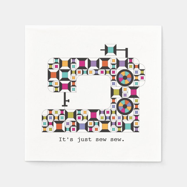 Serviette En Papier Patters de Colorful (Devant)