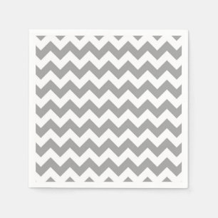 Serviette En Papier Patters de Dark Gray White