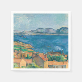 Serviette En Papier Paul Cezanne - Baie de Marseille, vue d'Estaque