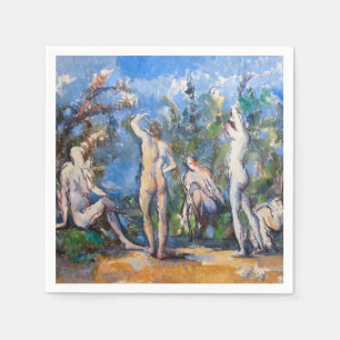Serviette En Papier Paul Cezanne - Cinq Baigneurs