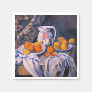 Serviette En Papier Paul Cezanne - La vie morte avec un rideau