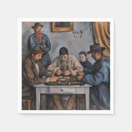 Serviette En Papier Paul Cezanne - Les Joueurs De Cartes
