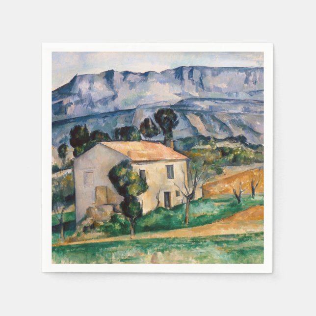 Serviette En Papier Paul Cezanne - Maison en Provence (Devant)