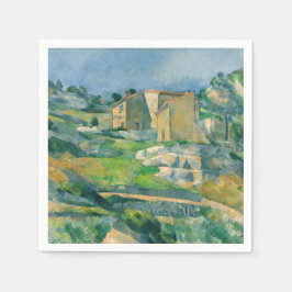 Serviette En Papier Paul Cezanne - Maisons en Provence, Vallée de Riau