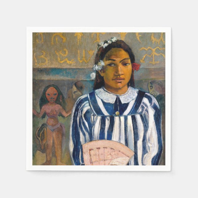 Serviette En Papier Paul Gauguin - Les ancêtres de Tehamana (Devant)