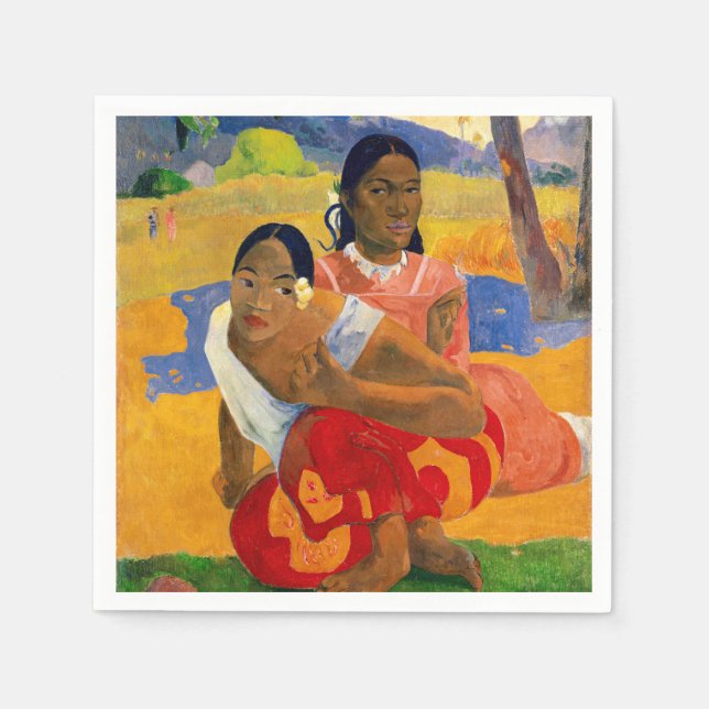 Serviette En Papier Paul Gauguin - Quand Vous Marierez-Vous ? (Devant)