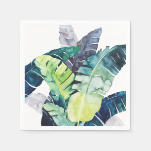 Serviette En Papier Paumes crépusculaires - palmettes