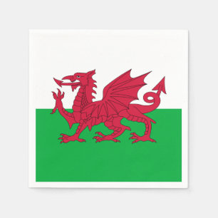 Serviette En Papier Pavillon de Pays de Galles Papier Napkin