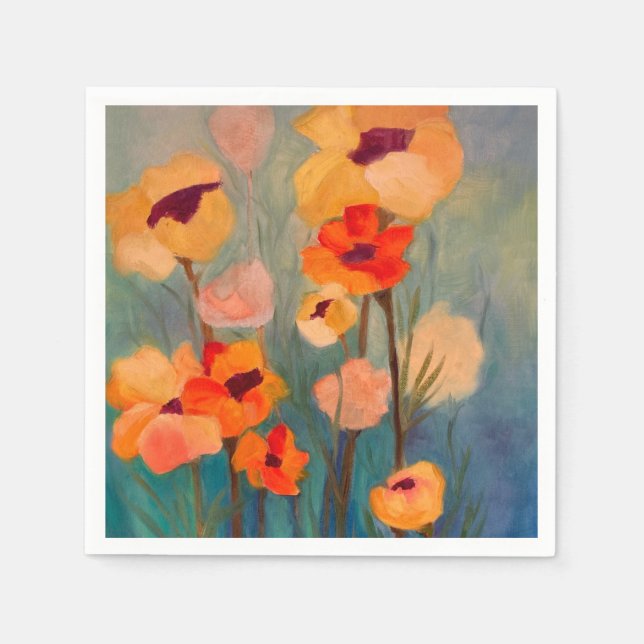 Serviette En Papier Pavot (Devant)
