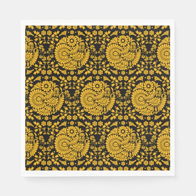 Serviette En Papier Pays slovaque Art populaire (Devant)