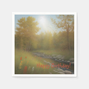 Serviette En Papier Pays Vibes Anniversaire