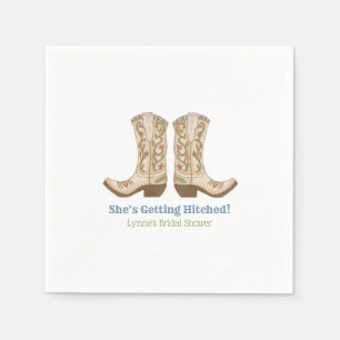 Serviette En Papier Pays Western Cowgirl Fête des mariées Napkins