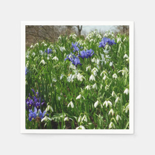 Serviette En Papier Paysage des fleurs du début du printemps