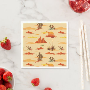Serviette En Papier Paysage du désert Arizona Motif