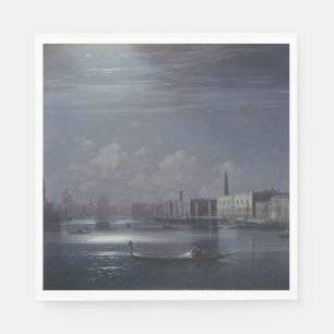 Serviette En Papier Paysage nocturne à Venise (ville italienne)