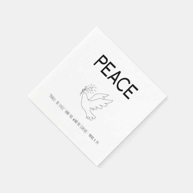 Serviette En Papier Peace be still bird flying (Coin)