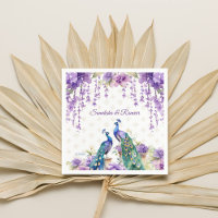Peacock fleurs violettes mariage indien vaisselle