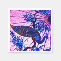 Peacock oriental parasol japonais cerisier fleurs
