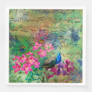 Serviette En Papier Peacock vintage pour toutes les occasions