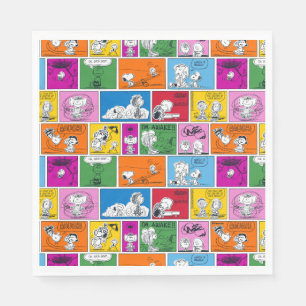 Serviette En Papier PEANUTS   Classic Comic Motif