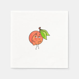Serviette En Papier Pêche, joues douces, thème fruit